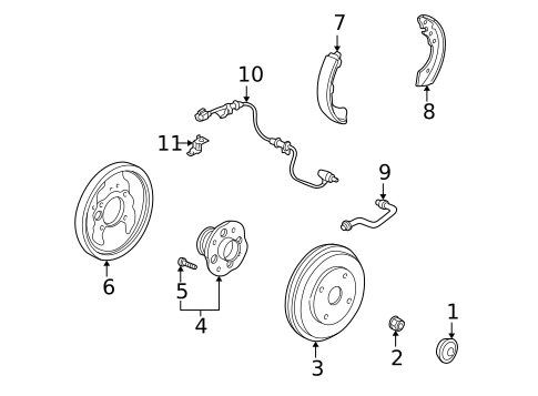 Brake Components for 2000 Honda Accord #0
