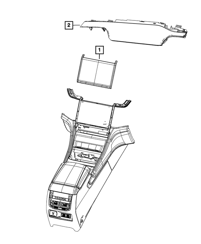 68474163AL - Electrical: Display Center Stack for Mopar Image