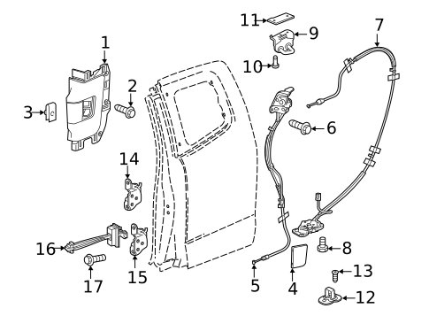Rear Door for 2016 Chevrolet Colorado #1
