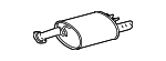 174400P162 - Exhaust: Muffler for Toyota Image image
