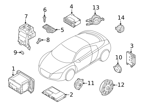 Sound System for 2008 Audi R8 #0