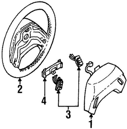 Steering Wheel & Trim for 1996 Ford Ranger #0