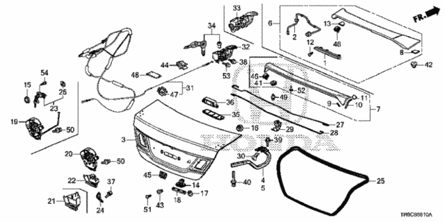 Trunk Lid for 2015 Honda Civic #0