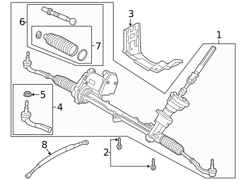 Steering Gear & Linkage for 2019 Volvo S90 #4