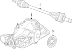 68040265AA - Universals &amp; Rear Axle: Axle for Mopar Image