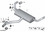 18308506981 - : Rear Muffler for BMW Image