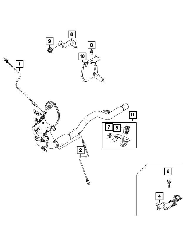 68439519AA - Electrical: Oxygen Sensor for Mopar Image