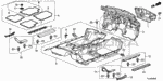 74251TA0A10 - Interior/Bumper: INSULATOR, DASHBOARD (OUTER) for Acura Image