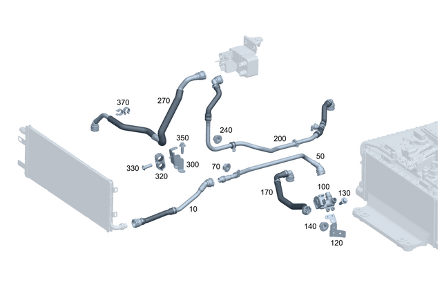 4658302500 - Cooling/Auxiliary Heating: Refrigerant Line for Mercedes-Benz: G580 Image image