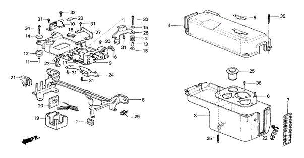 No. 1 Control Box Cover for 1985 Honda Civic #0