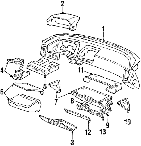 Instrument Panel for 1986 Acura Legend #0