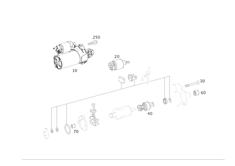 Starter Motor for 2015 Mercedes-Benz C63 AMG S #0