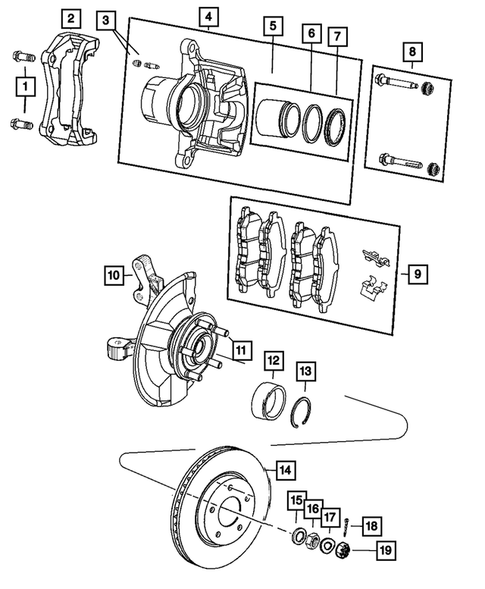 Front Brakes for 2011 Jeep Compass #0