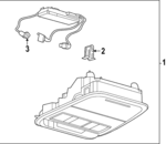 LJ8Z58519A70AAB - : Console Assembly Overhead for Ford: Mustang Mach-E Image