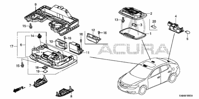 Interior Light for 2014 Acura ILX #0
