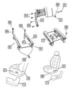 5013658AA - : Power Seat Adjuster, Right for Mopar Image