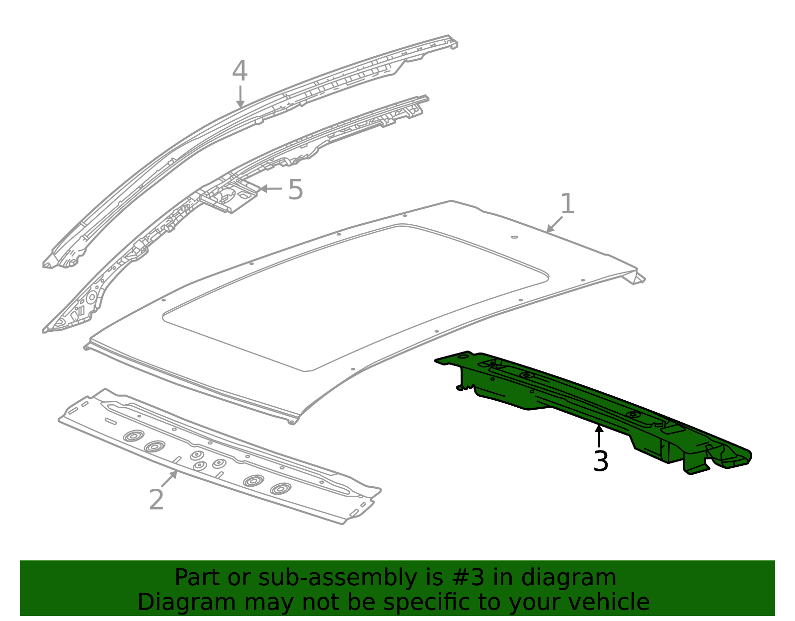 2024-2026 Acura ZDX Roof Header Panel 85015499 | Acura Parts World