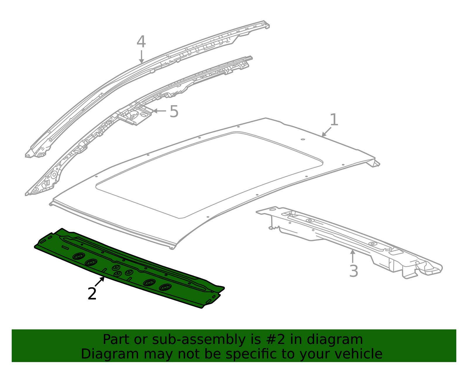 2024-2026 Acura ZDX Roof Header Panel 86537805 | OEM Parts Online