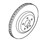 34107915321 - Brakes: Rotor for BMW: 430i Gran Coupe, 430i xDrive Gran Coupe, i4, M440i Gran Coupe, M440i xDrive Gran Coupe Image