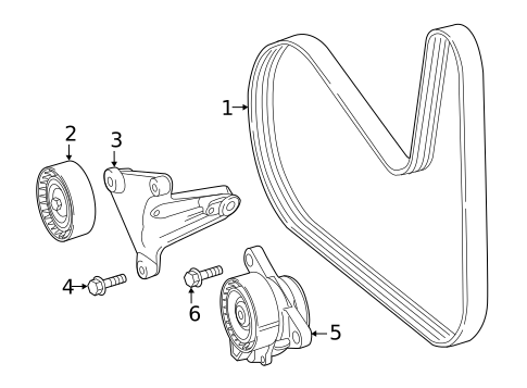 Belts & Pulleys for 2016 Mercedes-Benz C 450 AMG&reg; #0