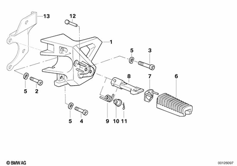 Footrests for 1996 BMW-Motorrad R 1100 R #1