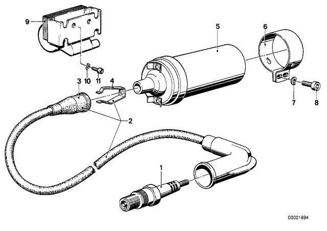 12121338145 - : Spark Plug for BMW-Motorrad Image