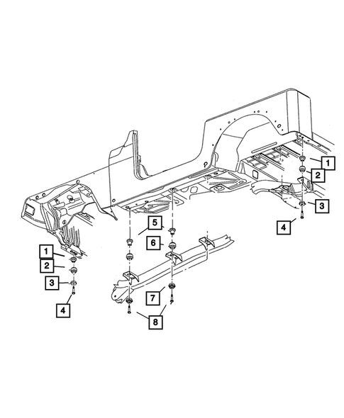 Body Hold Down for 2004 Jeep Wrangler #0
