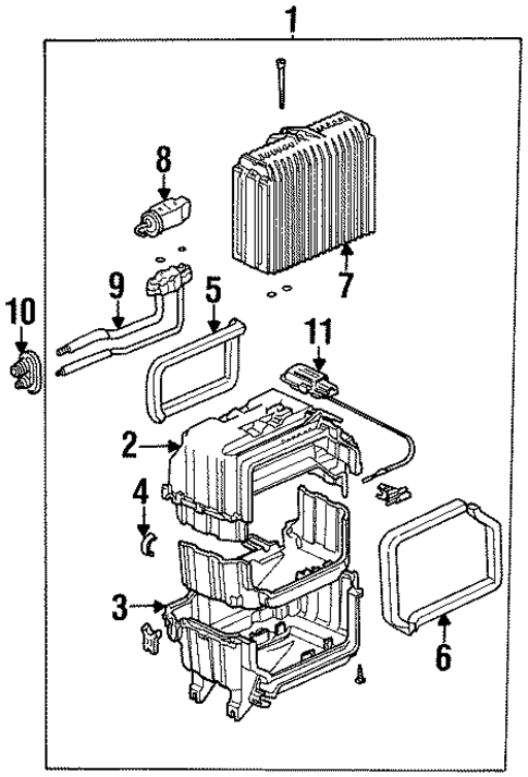 Evaporator Components for 1998 Isuzu Oasis #0