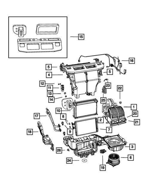 Air Conditioner and Heater Units for 2015 Dodge Grand Caravan #0