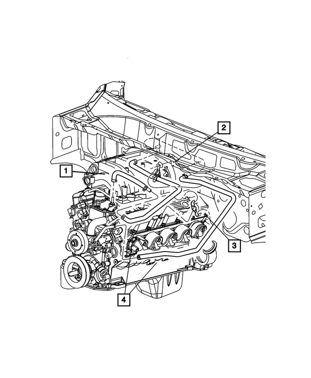 55056526AB - : Heater Hose for Mopar Image