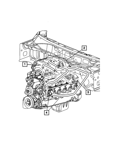 Air Conditioner and Heater Plumbing for 2003 Dodge Ram 3500 #1