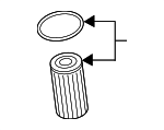 6L115562B - Engine: Engine Oil Filter Element for Audi Image