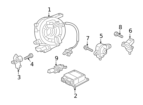Air Bag Components for 2017 Jaguar XE #0