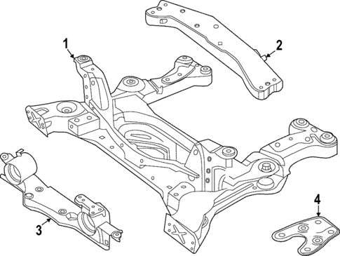 Suspension Mounting for 2024 Audi Q4 e-tron #1