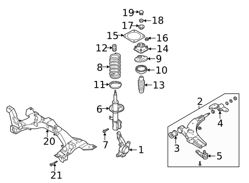 Suspension Components for 2001 Kia Spectra #0