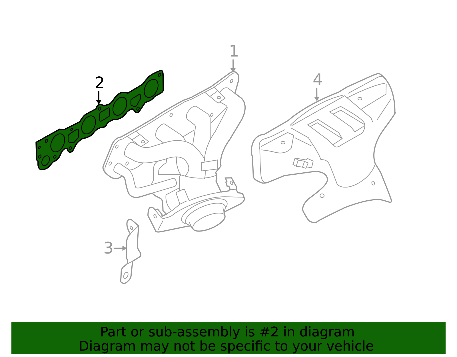 2012-2019 Nissan Manifold Gasket 14036-1KT0A | OEM Parts Online