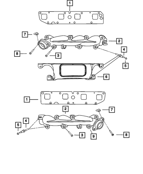 Manifolds and Vacuum Fittings for 2011 Ram 1500 #0