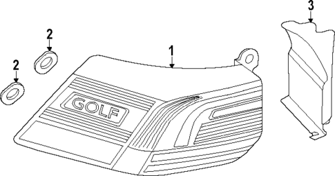 Tail Lamps for 2022 Volkswagen Golf R #0