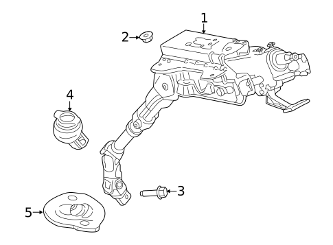 Steering Column Assembly for 2017 Ford Transit-250 #0