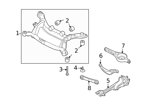 Rear Suspension for 2017 Volvo S60 Cross Country #3