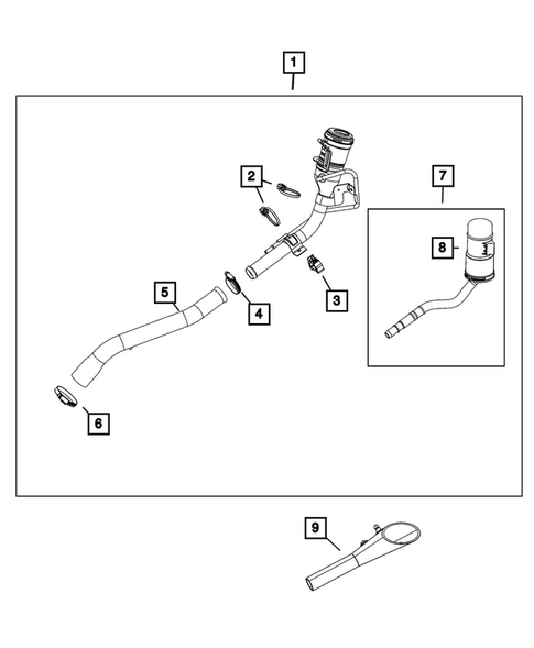Fuel Tank Filler Tube for 2026 Ram 1500 #0