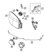 68154309AA - Electrical: Fog Lamp Jumper Wiring for Ram: 1500, 1500 Classic Image