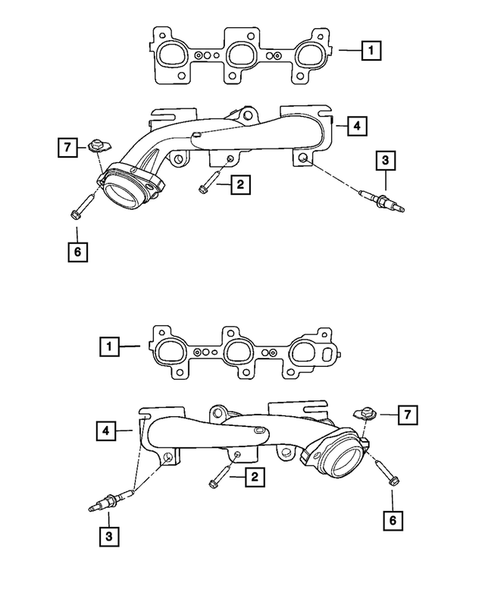Manifolds and Vacuum Fittings for 2008 Dodge Dakota #0