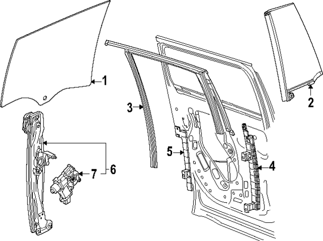 84988824 - : Rear Guide for Cadillac: ESCALADE IQ Image