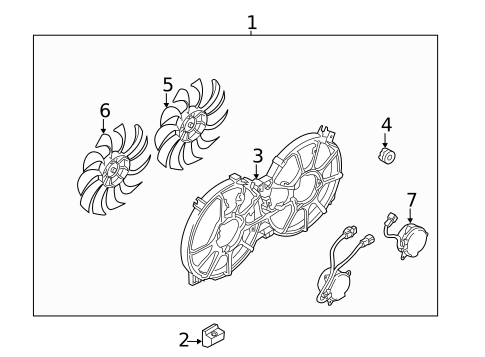 Cooling Fan for 2016 Nissan Quest #0