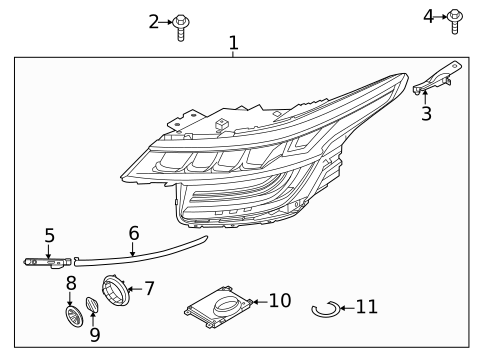 Headlamp Components for 2025 Kia Seltos #0