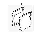 34108844368 - Brakes: Brake Pads for BMW Image