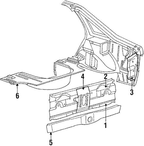Rear Body for 1988 Chrysler LeBaron #0