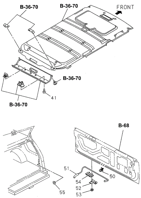 Back Door Trim (2) for 1997 Honda Passport #0