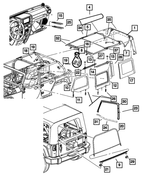 Roof for 2013 Jeep Wrangler #0
